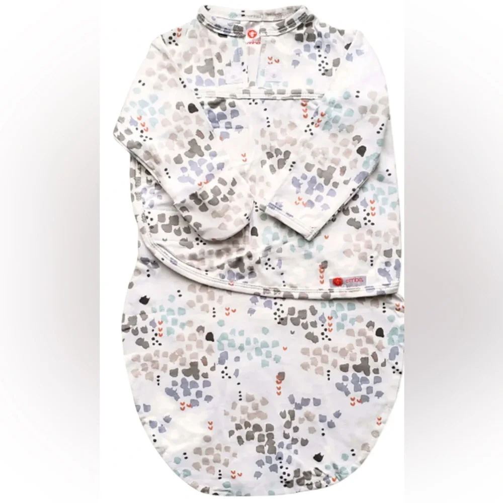 Embe Long Sleeves Cotton 2-way swaddle Disperse 0-4 months, 6-14 lbs NWT